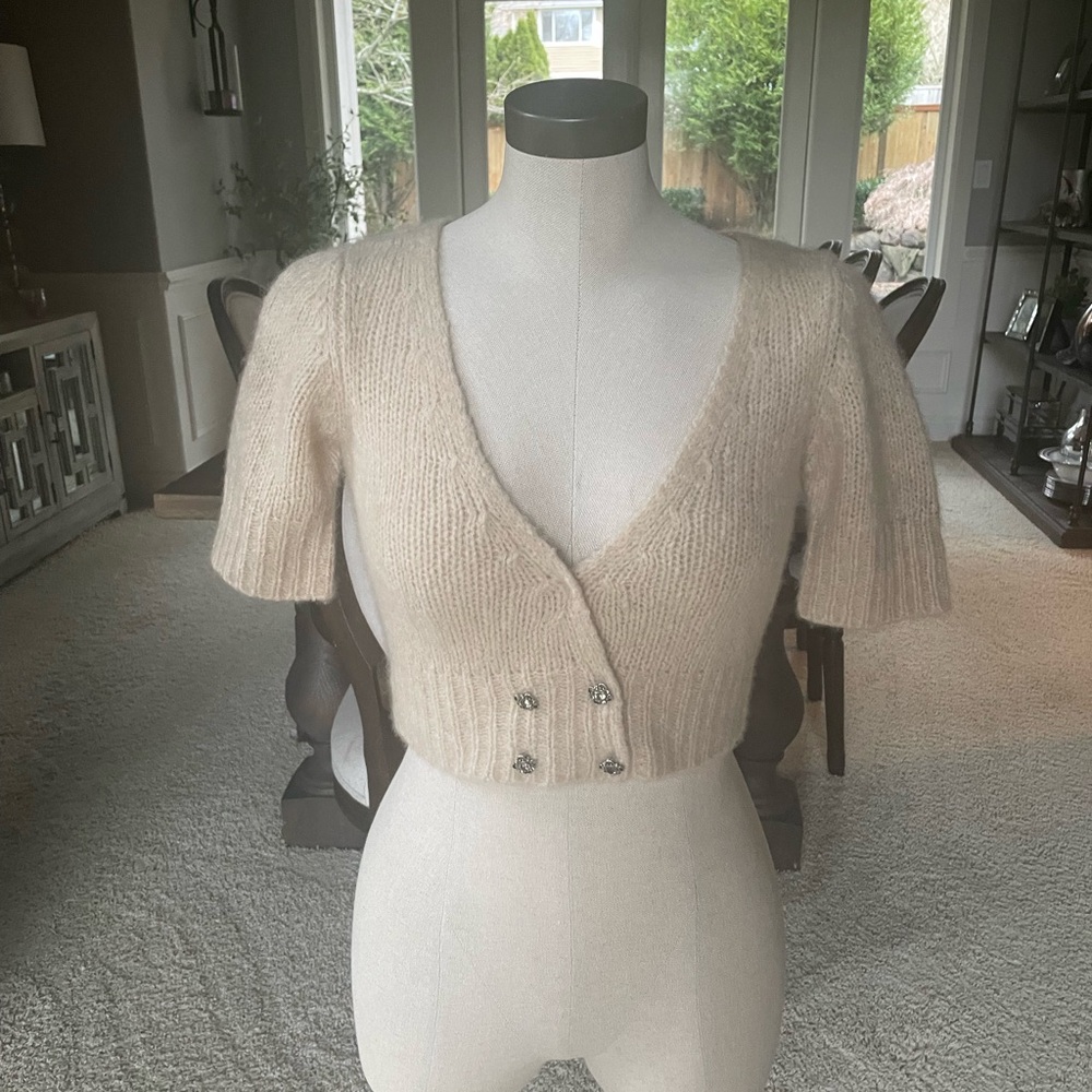 Susana Monaco Women's Cream Shrug Sweater